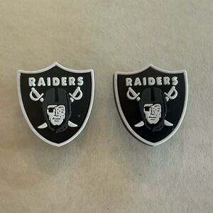 New- NFL- Las Vegas Raiders Croc Charm Set- Great for A Fan